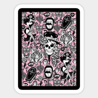 Pink Halloween Sticker